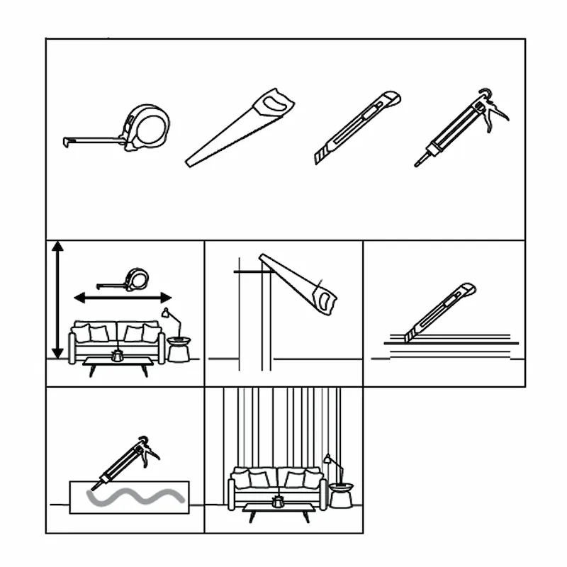 Riflaj Decorativ Alb cu Oglindă Aurie - Design Premium [5]