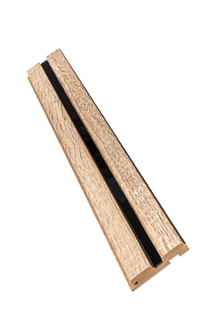 Riflaje decorative - Capat Start  Mdf Stejar Deschis cu oglinda neagra