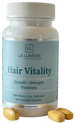 Hair Vitality - Hair Vitality - supliment vegan cu biotină, zinc și seleniu pentru păr, 30 comprimate