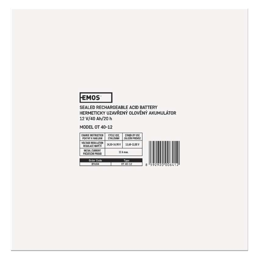 ACUMULATOR ACID SIGILAT SLA 12V 40AH CU BORNE M6 [7]