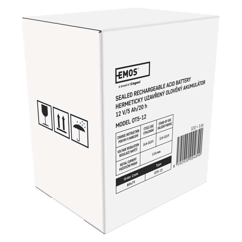 ACUMULATOR ACID SIGILAT SLA 12V 5AH-FASTON 6.3MM [9]