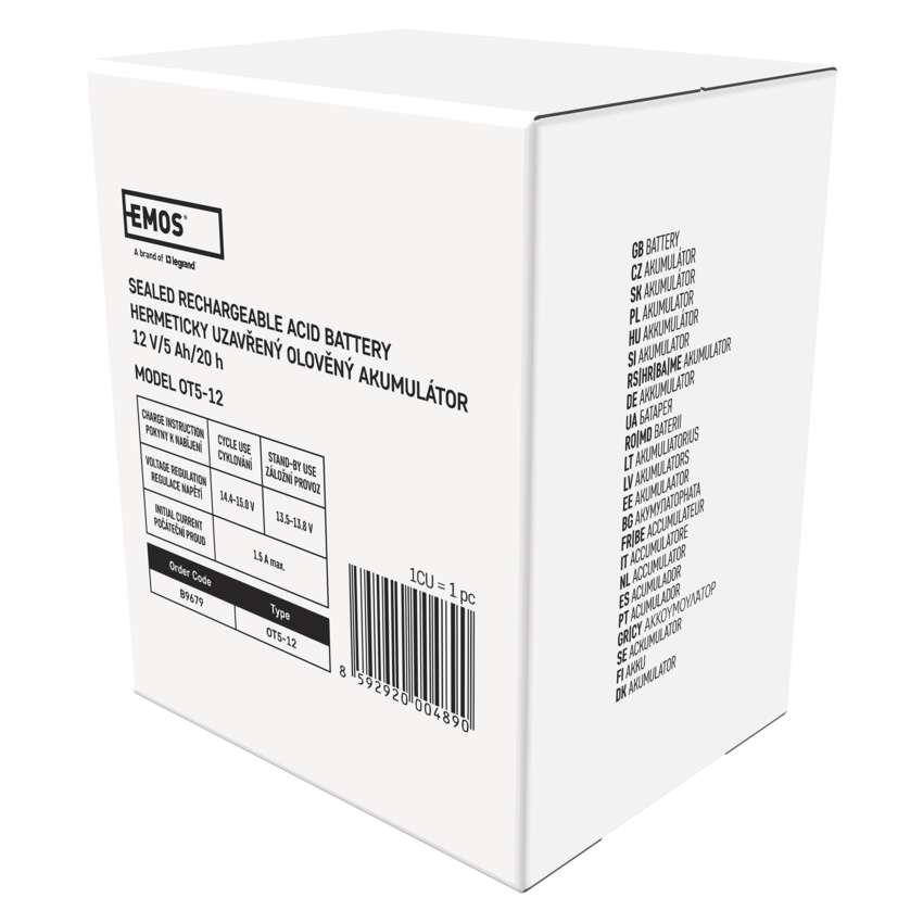 ACUMULATOR ACID SIGILAT SLA 12V 5AH-FASTON 6.3MM [8]