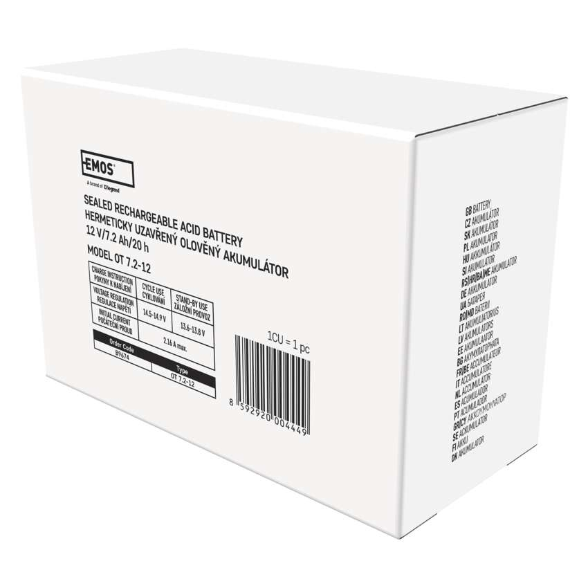 ACUMULATOR ACID SIGILAT SLA 12V 7.2AH-FASTON 6.3MM [10]