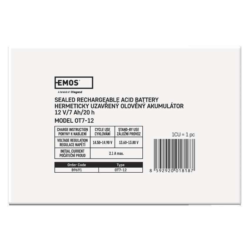 ACUMULATOR ACID SIGILAT SLA 12V 7AH [8]