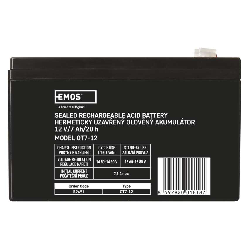 ACUMULATOR ACID SIGILAT SLA 12V 7AH [2]