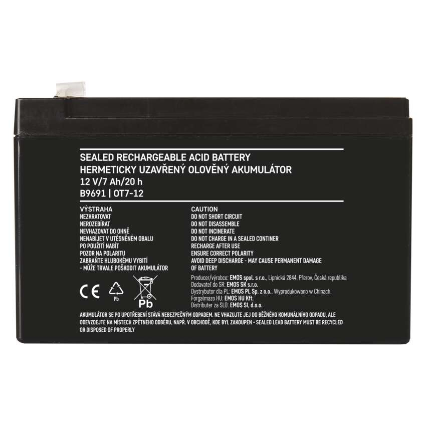 ACUMULATOR ACID SIGILAT SLA 12V 7AH [7]