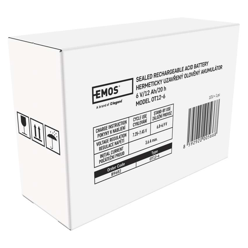 ACUMULATOR ACID SIGILAT SLA 6V 12AH-FASTON 4.7MM [9]