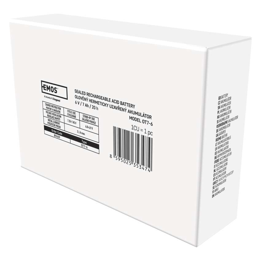 ACUMULATOR ACID SIGILAT SLA 6V 7AH-FASTON 4.7MM [8]