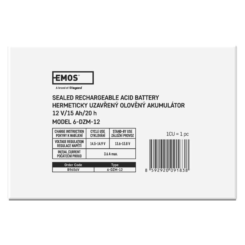 ACUMULATOR SLA DE TRACTIUNE 12V 15AH-FASTON 6.3MM [11]