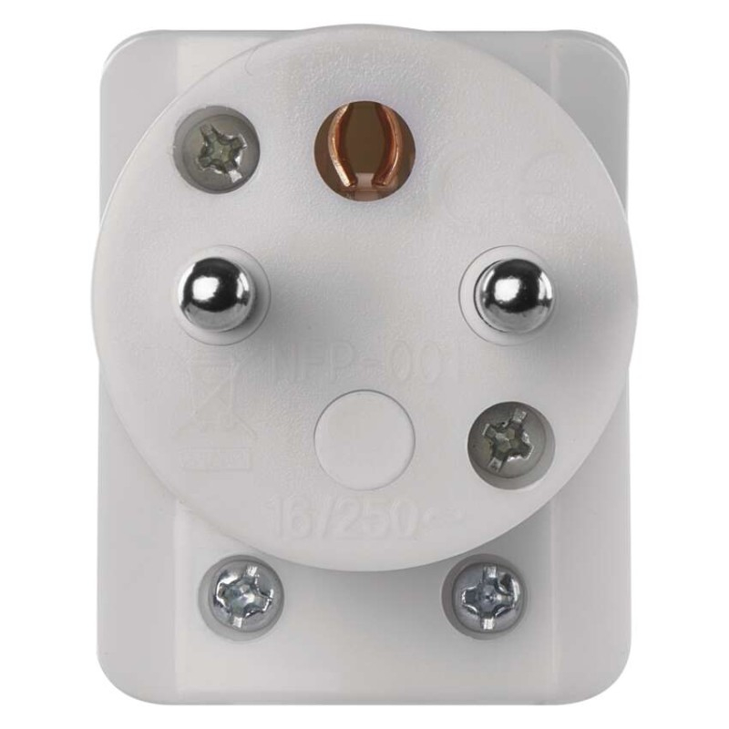 Angle Plu for extension cord, white [2]