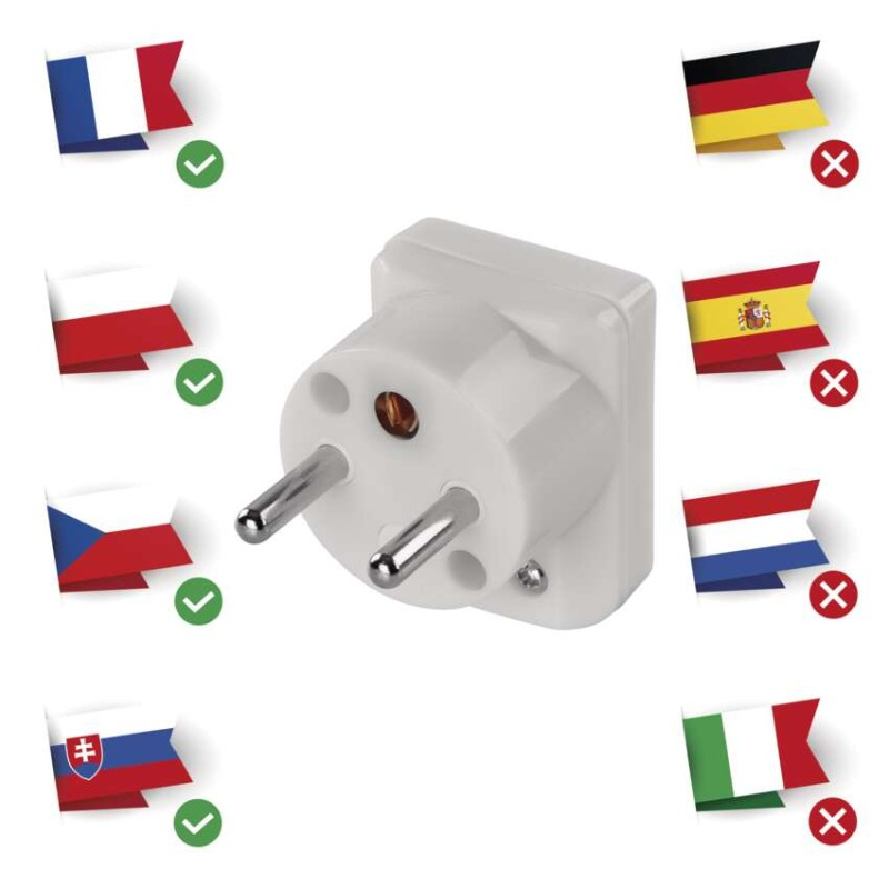 Angle Plu for extension cord, white [3]