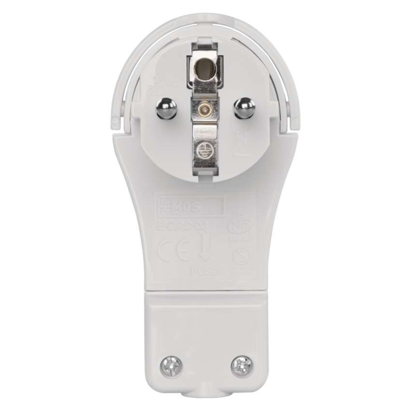 Angle Plug for extension cord, white [2]