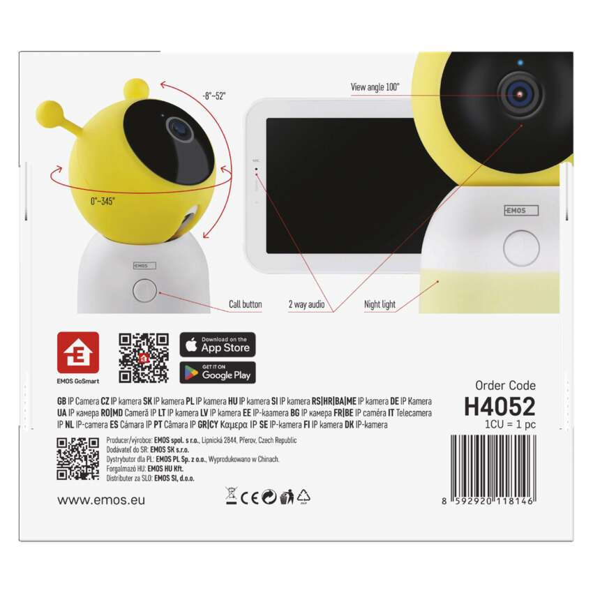 BABY MONITOR GOSMART IP-500, ROTATIV CU ECRAN SI WI-FI [13]