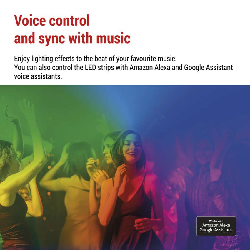 BANDA LED FLEXIBILA GOSMART NEON, 5M, RGBIC, DIMABILA, WI-FI [5]