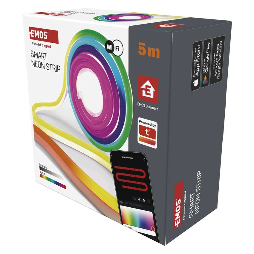 BANDA LED FLEXIBILA GOSMART NEON, 5M, RGBIC, DIMABILA, WI-FI [12]