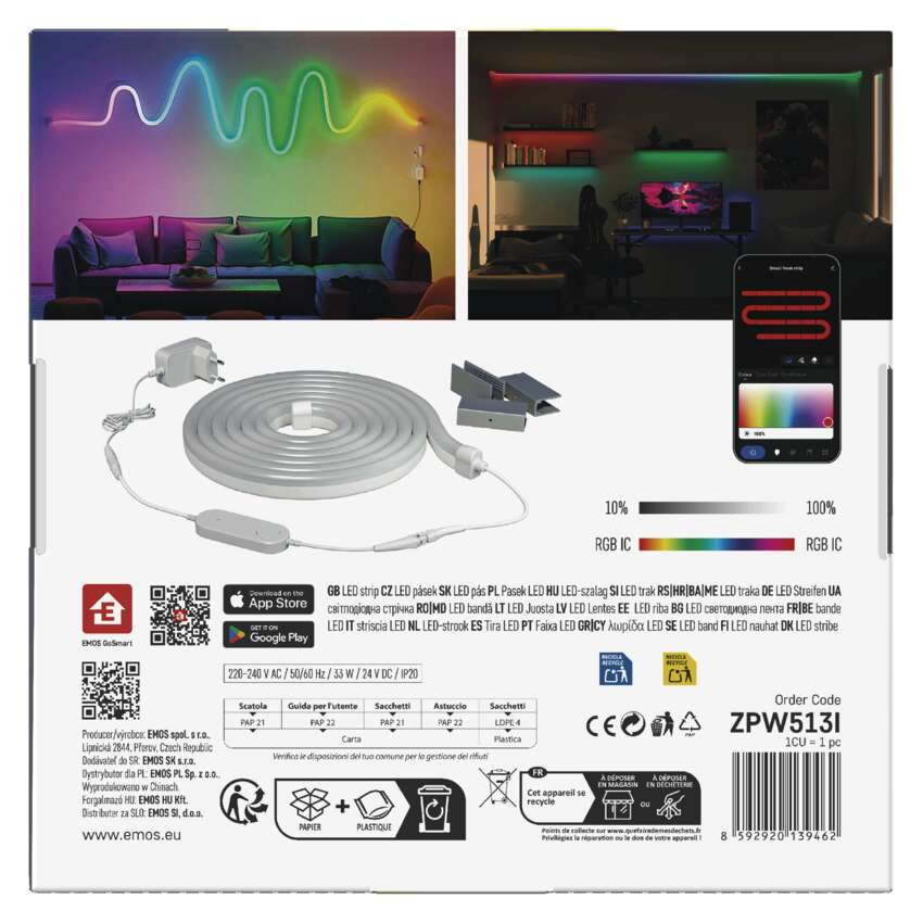 BANDA LED FLEXIBILA GOSMART NEON, 5M, RGBIC, DIMABILA, WI-FI [11]