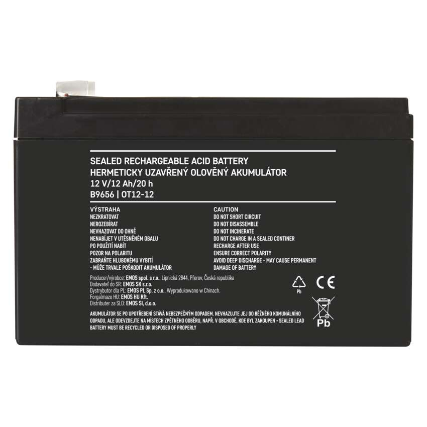 BATERIE REINCARCABILA SLA 12V 12AH-FASTON 6.3MM [9]