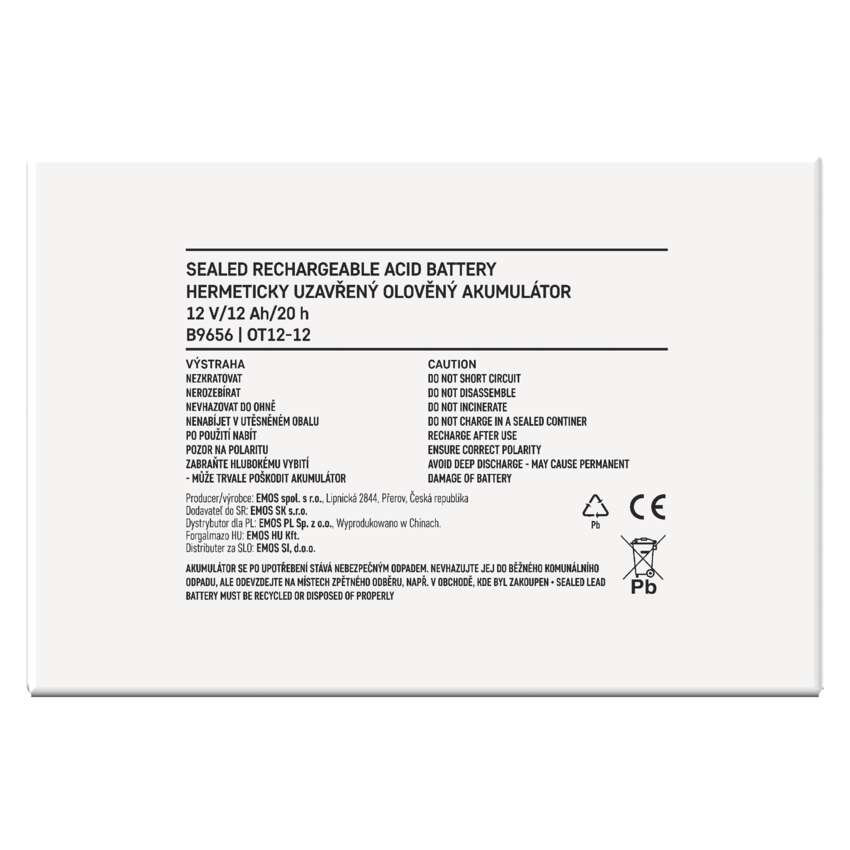 BATERIE REINCARCABILA SLA 12V 12AH-FASTON 6.3MM [11]