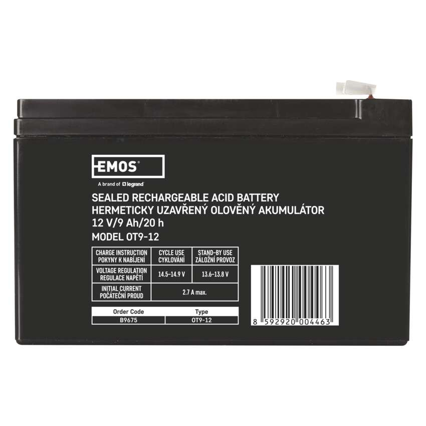 BATERIE REINCARCABILA SLA 12V 9AH-FASTON 6.3MM [2]