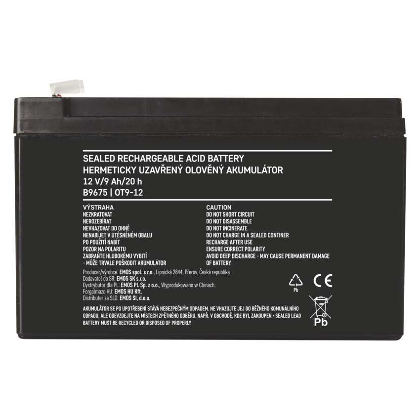 BATERIE REINCARCABILA SLA 12V 9AH-FASTON 6.3MM [7]