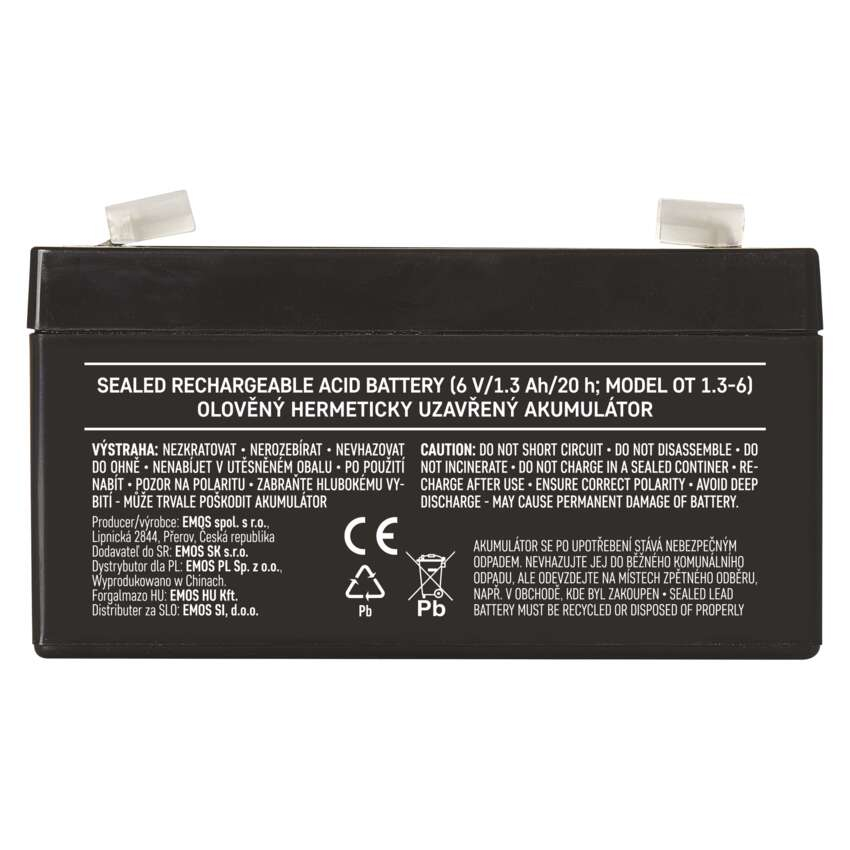 BATERIE REINCARCABILA SLA 6V 1.3AH-FASTON 4.7mm [5]