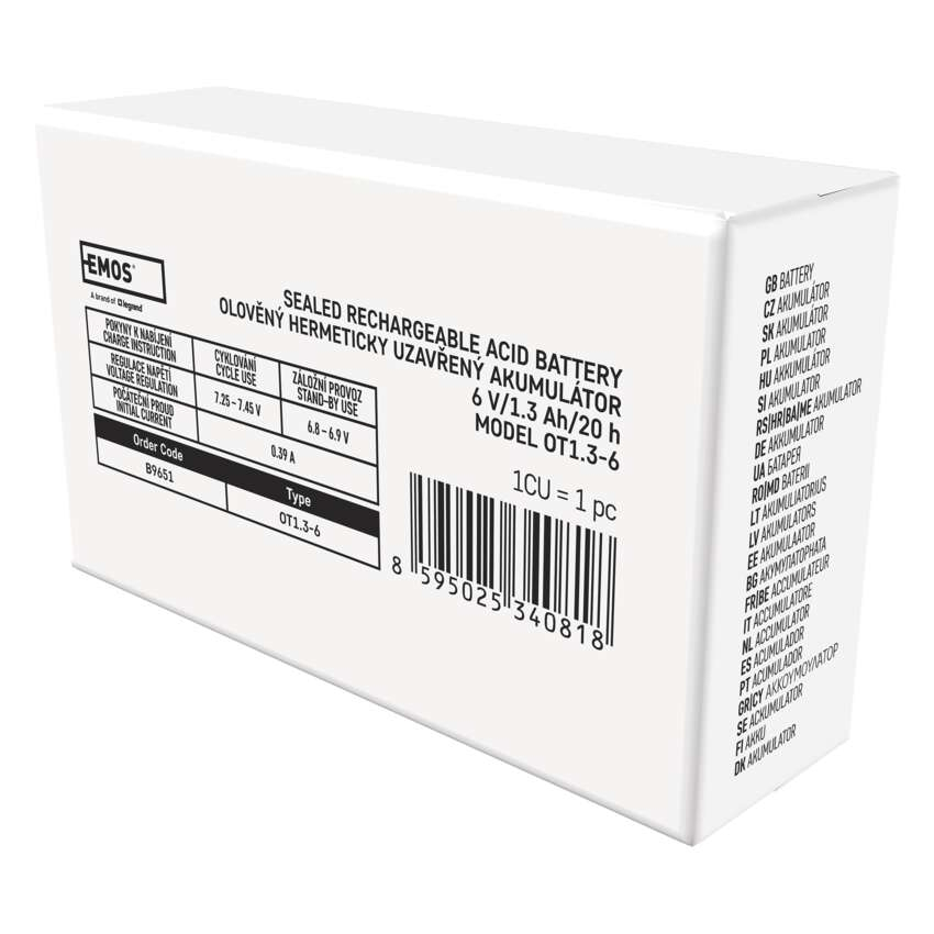 BATERIE REINCARCABILA SLA 6V 1.3AH-FASTON 4.7mm [8]