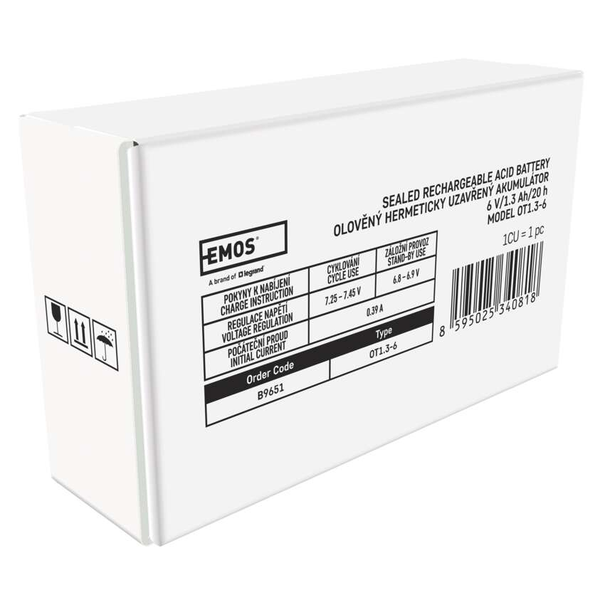 BATERIE REINCARCABILA SLA 6V 1.3AH-FASTON 4.7mm [9]