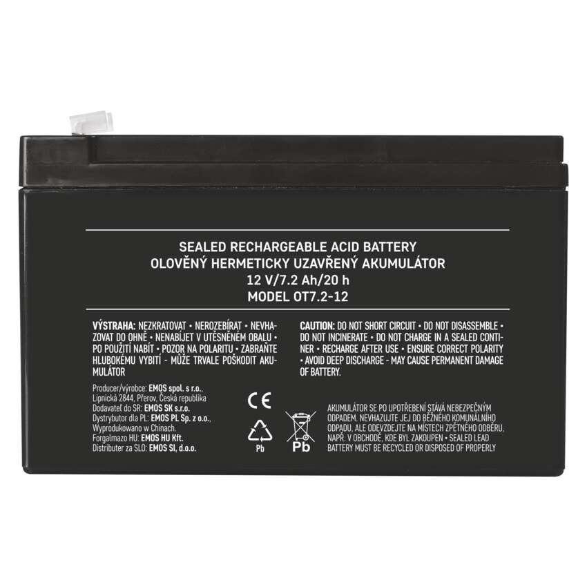 BATERIE SLA 12V 7.2Ah-FASTON 4.7MM [5]