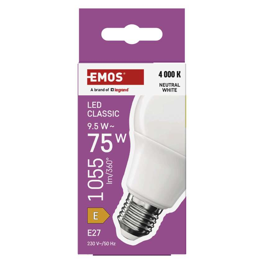 BEC LED CLASIC A60, E 27, 9.5 W, 1055 LM, LUMINA NEUTRA [11]