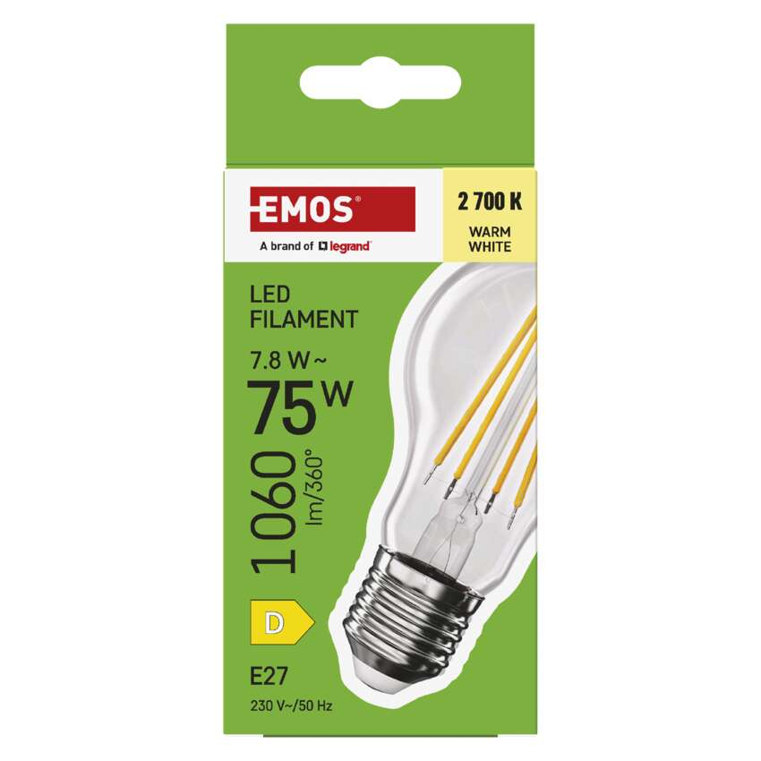 BEC LED FILAMENT A60, E 27, 7.8 W, 1060 LM, LUMINA CALDA [6]
