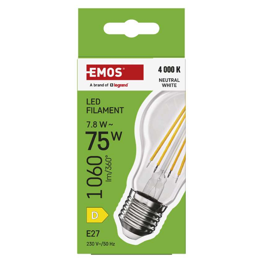 BEC LED FILAMENT A60, E 27, 7.8 W, 1060 LM, LUMINA NEUTRA [6]