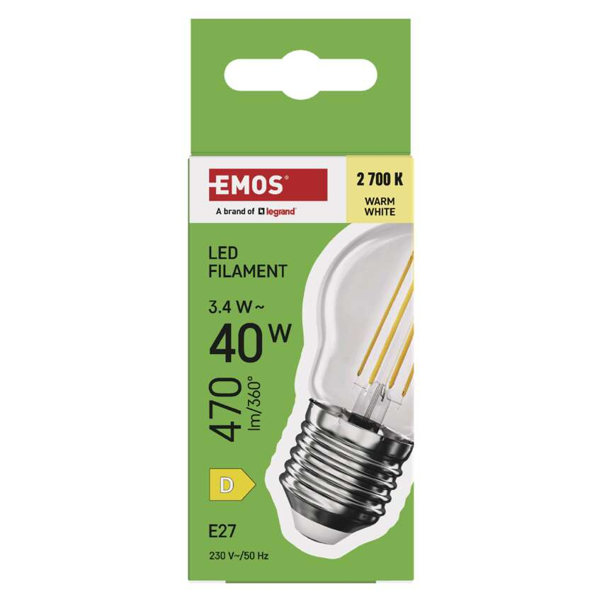 BEC LED FILAMENT MINI GLOBE, E 27, 3.4 W, 470 LM, LUMINA CALDA [6]