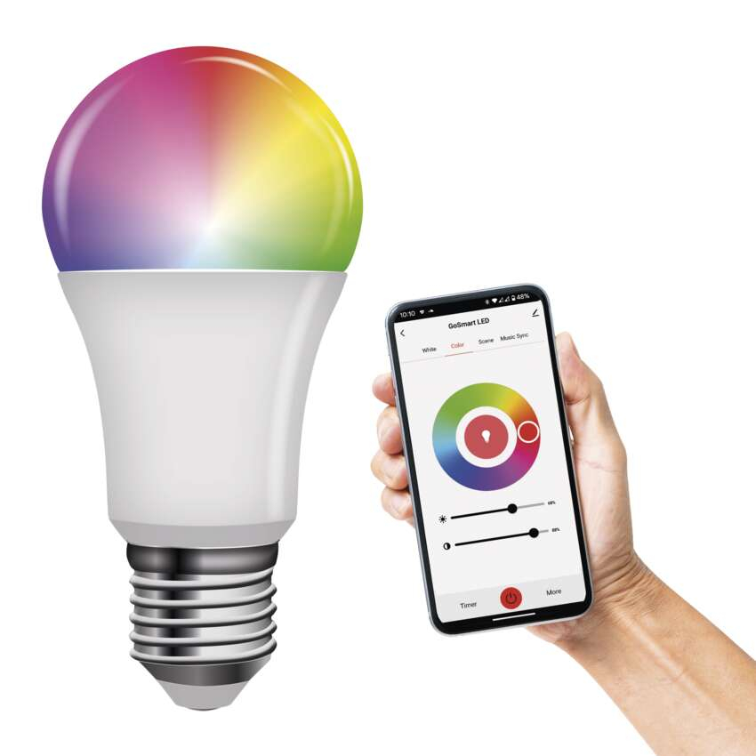BEC LED INTELIGENT GOSMART A60, E27, 11W, RGB, DIMABIL, WI-FI [9]