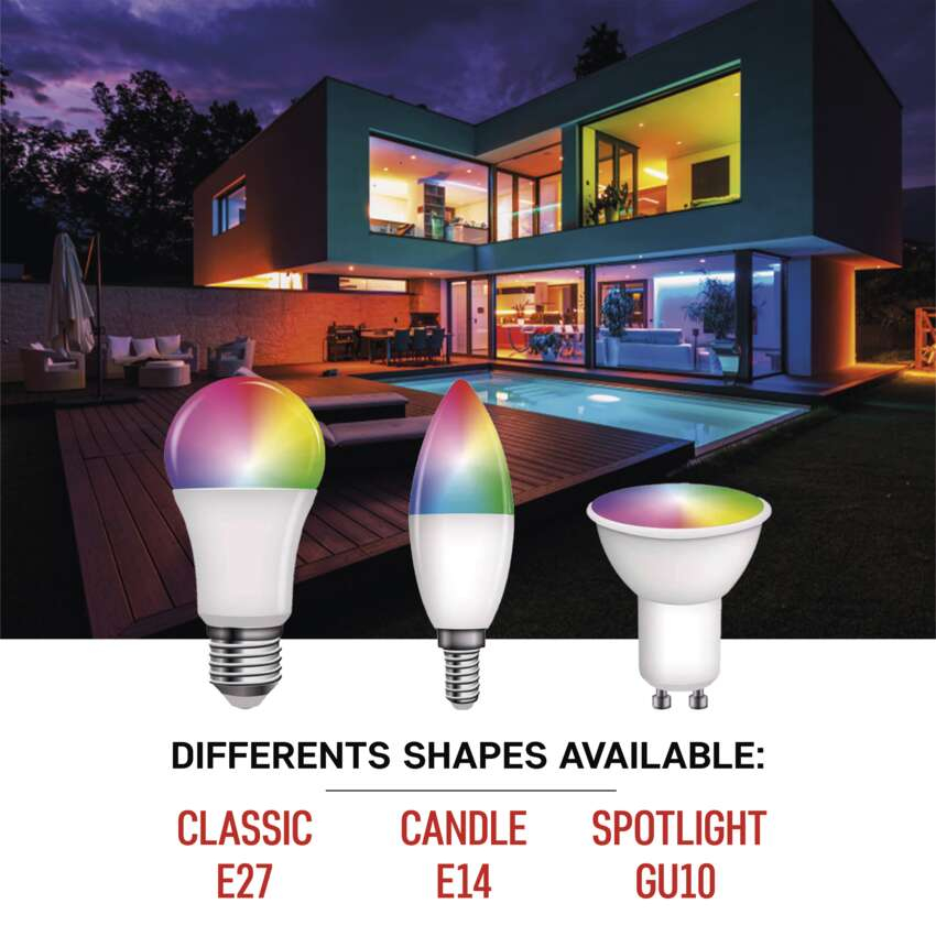 BEC LED INTELIGENT GOSMART A60, E27, 11W, RGB, DIMABIL, WI-FI [6]