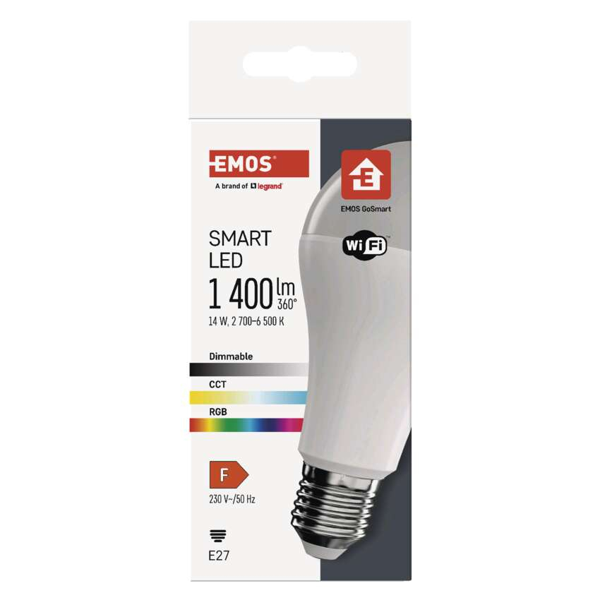 BEC LED INTELIGENT GOSMART A65, E27, 14W, RGB, DIMABIL, WI-FI [10]