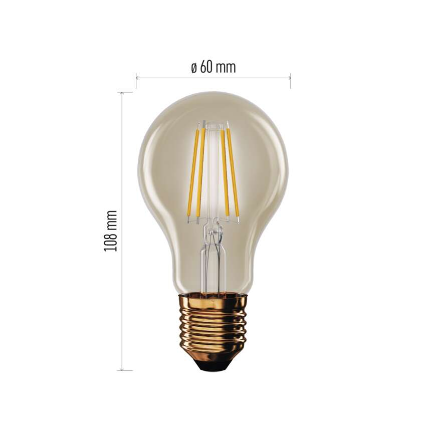 BEC LED VINTAGE A60 E 27, 4.5 W, 420 LM, 2200 LM [2]
