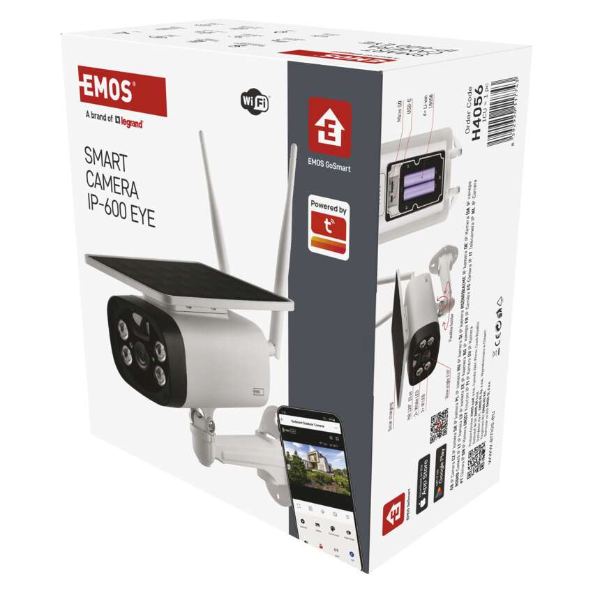 CAMERA SUPRAVEGHERE EXTERIOR GOSMART IP-600 EYE, CU BATERIE SI PANOU SOLAR, WI-FI [3]