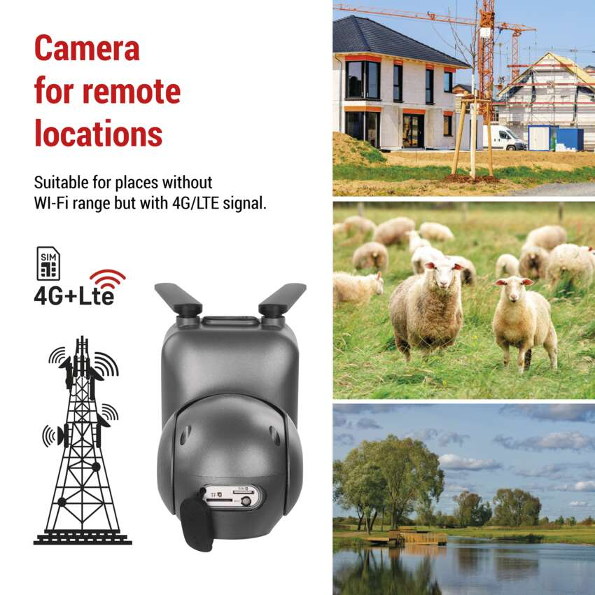 CAMERA SUPRAVEGHERE EXTERIOR GOSMART IP-6---OWL, ROTATIVA, 4G LTE, PANOU SOLAR [5]