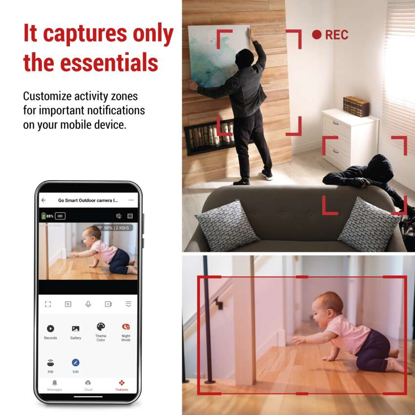 CAMERA SUPRAVEGHERE GOSMART IP-220W, ROTATIVA, WI-FI, PENTRU INTERIOR [5]