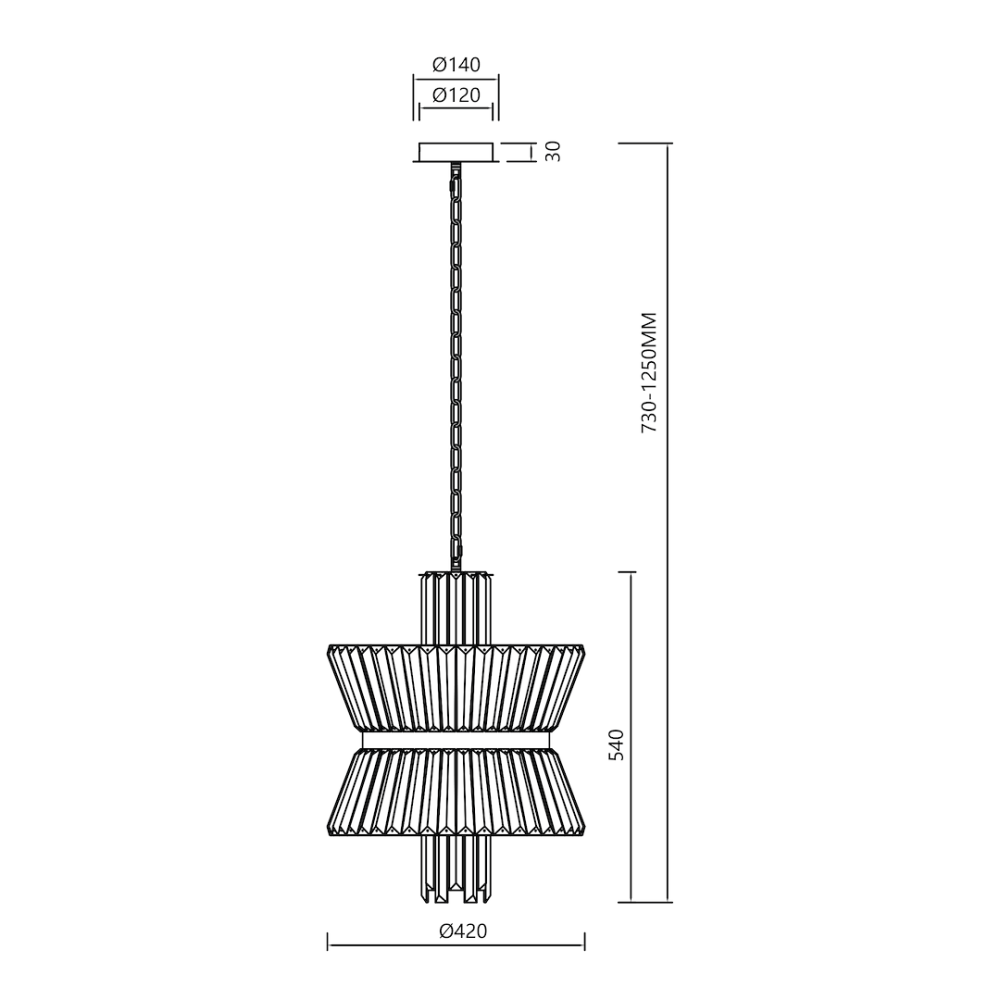 CANDELABRU AURELIA CHROME [5]