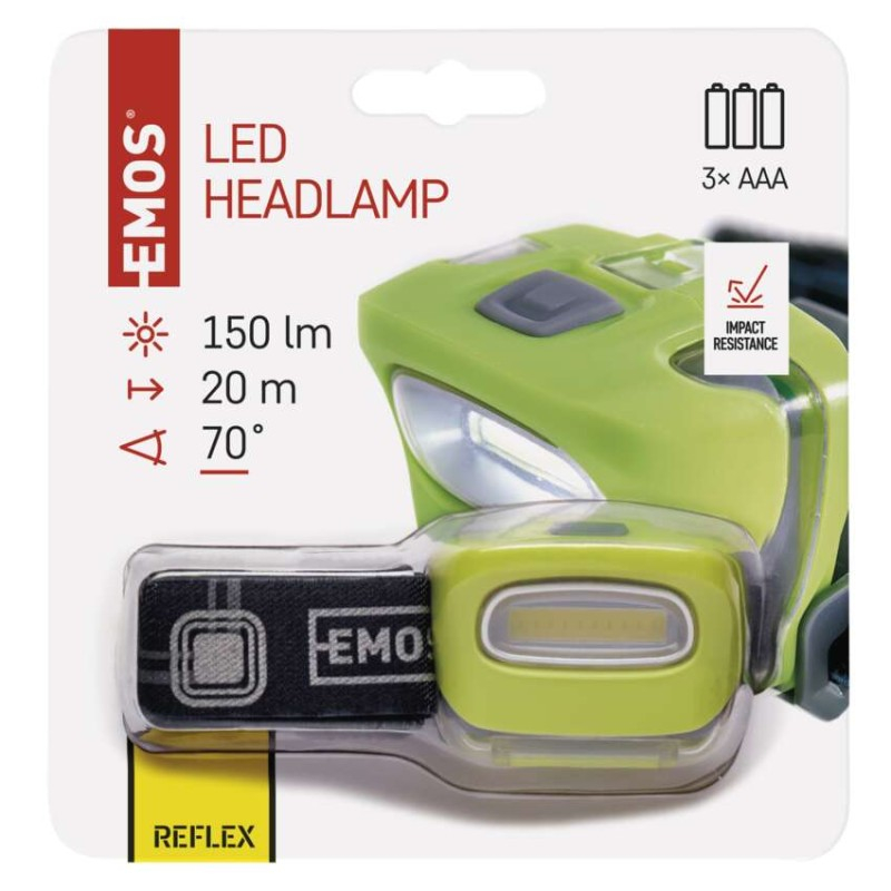 COB LED Headlamp 3× AAA, 150 lm, 20 m [2]