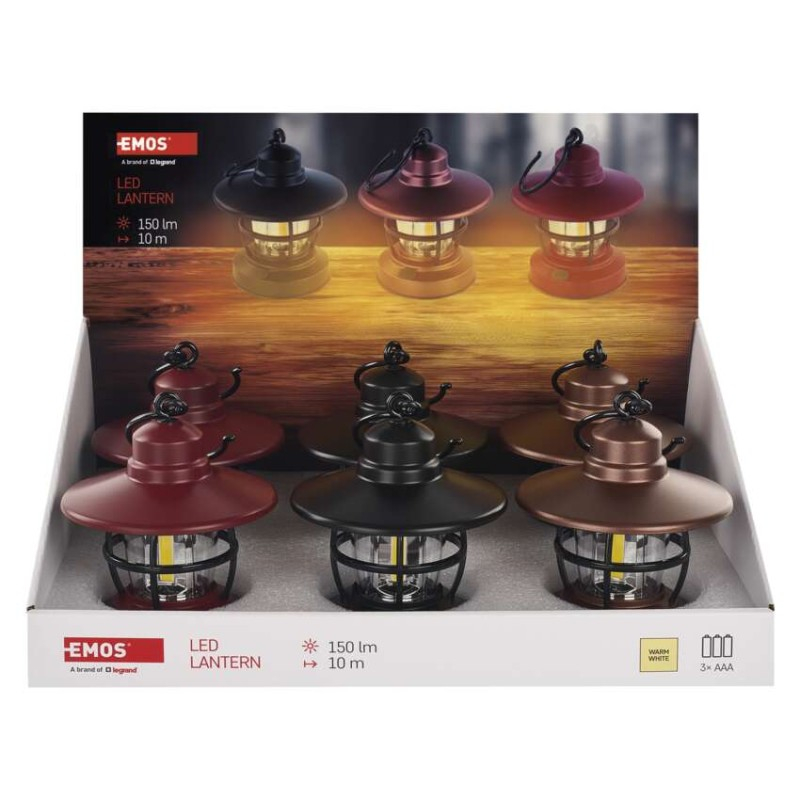 COB LED lantern 150 lm, 3× AAA, 6 pcs [3]