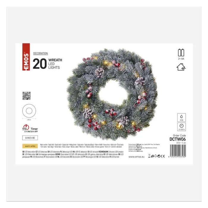 CORONA DE CRACIUN LED CU ZAPADA [5]