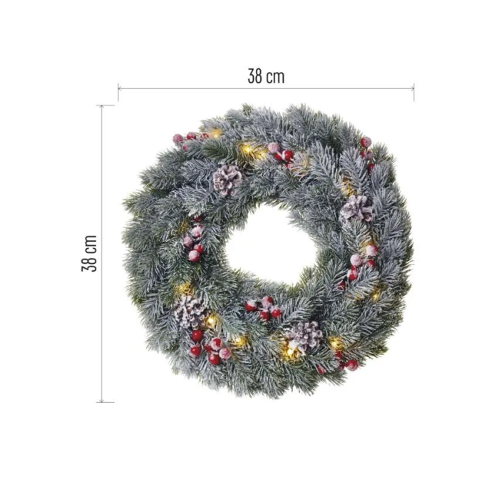 CORONA DE CRACIUN LED CU ZAPADA [6]