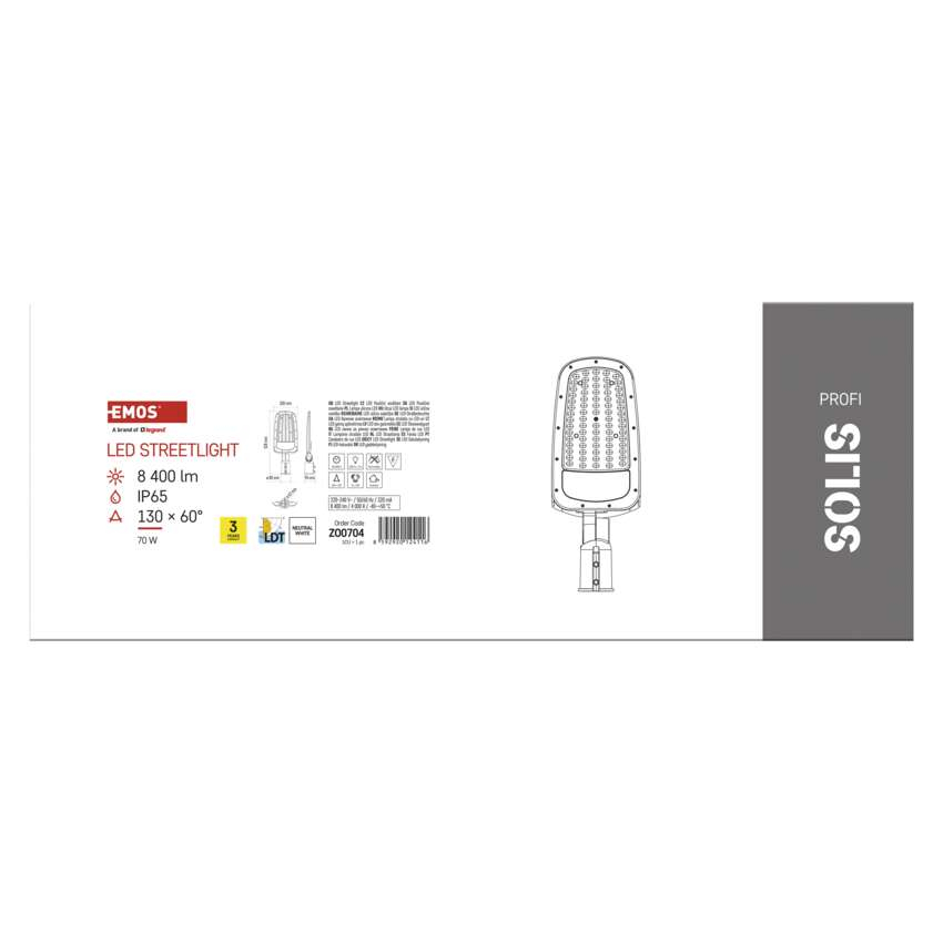 CORP ILUMINAT STRADAL LED SOLIS 70W 8400LM 4000K [13]