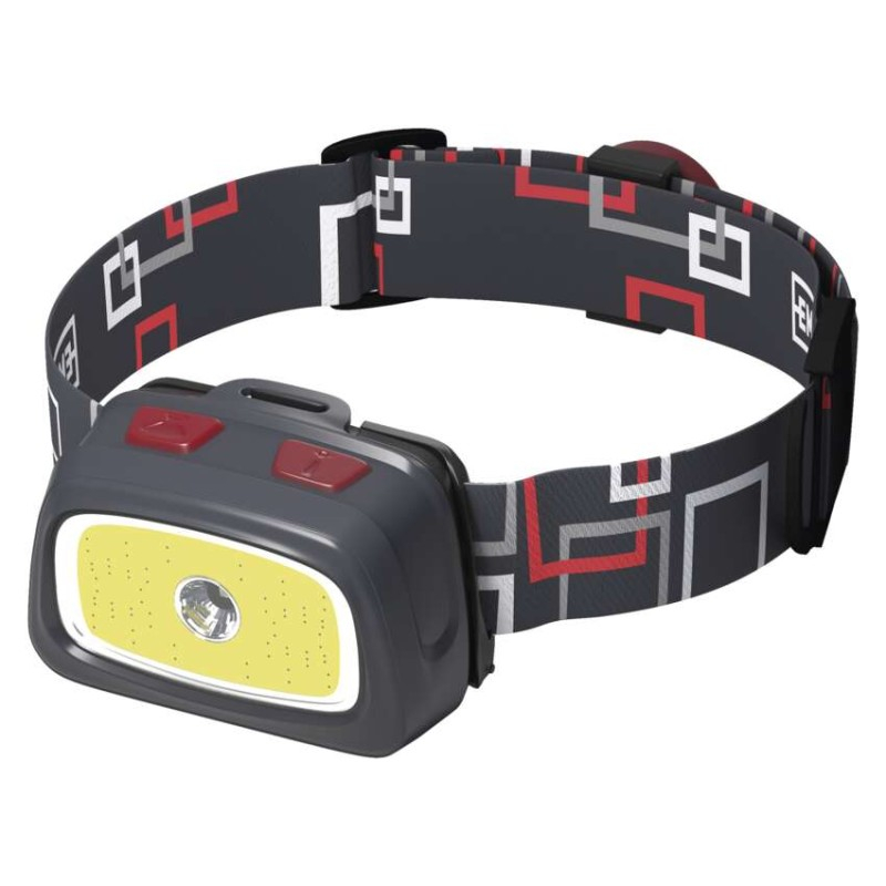 CREE LED + COB LED Headlamp 3× AAA, 330 lm, 65 m [1]