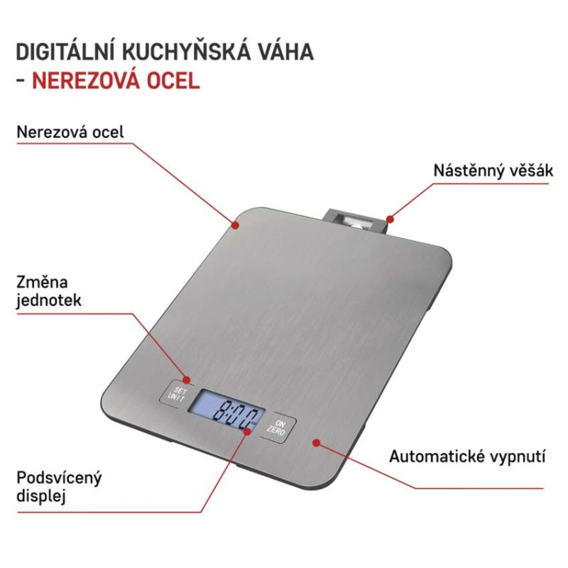 Digital kitchen scale EV023 silver [3]