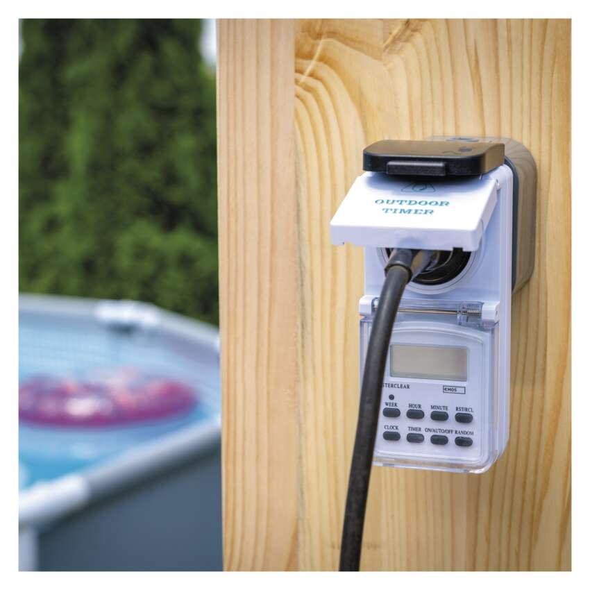 PRIZA CU TEMPORIZATOR DIGITAL EXTERIOR, IP44 [15]