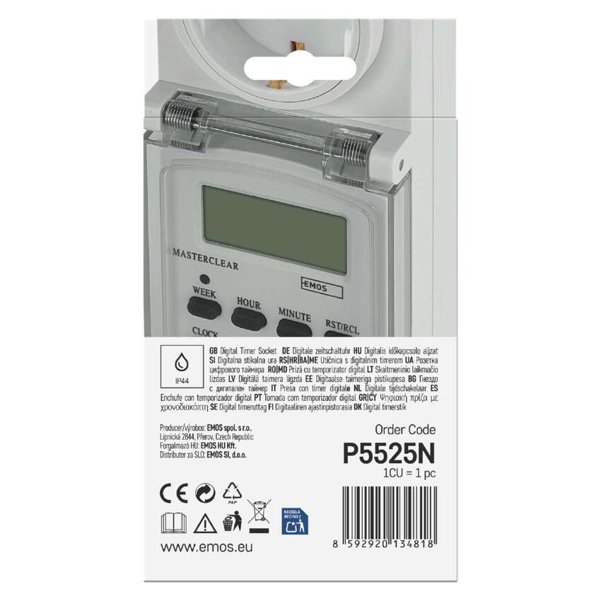 PRIZA CU TEMPORIZATOR DIGITAL EXTERIOR, IP44 [11]