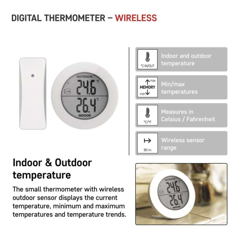 Digital Thermometer - wireless E0129 [2]